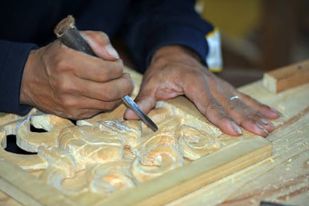 Wood carving in India