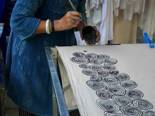Natural dye and hand block printing
