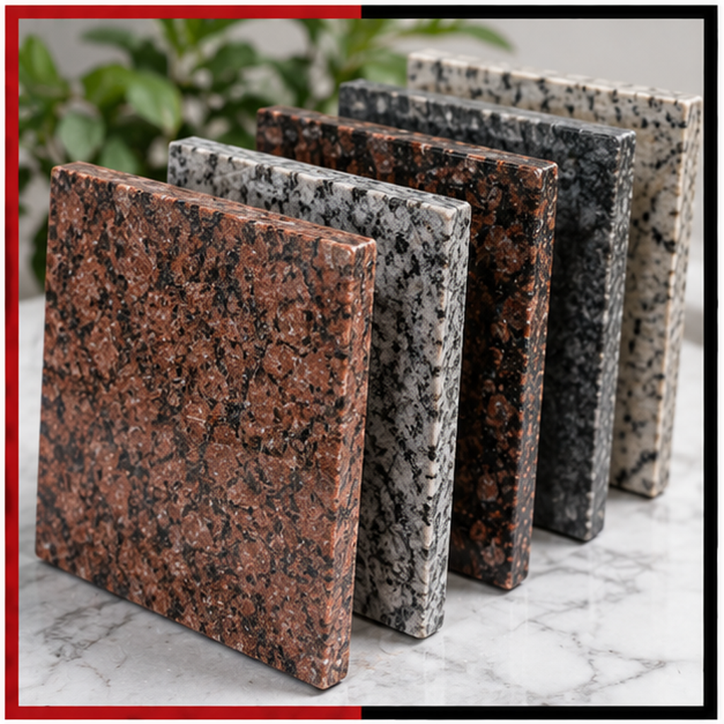 Buy Chhatarpur Granite Red granite slabs Polished granite tiles Granite for flooring Export quality granite stone