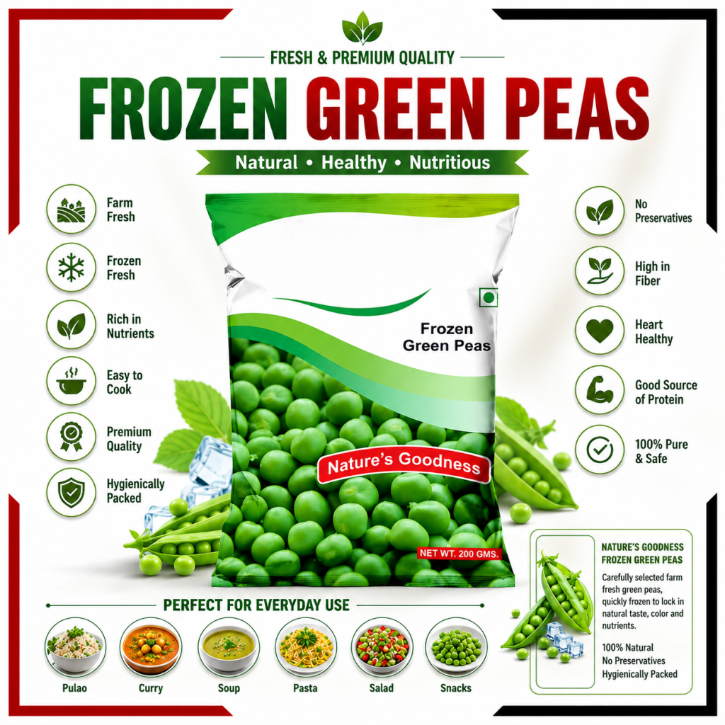 Frozen green peas 
