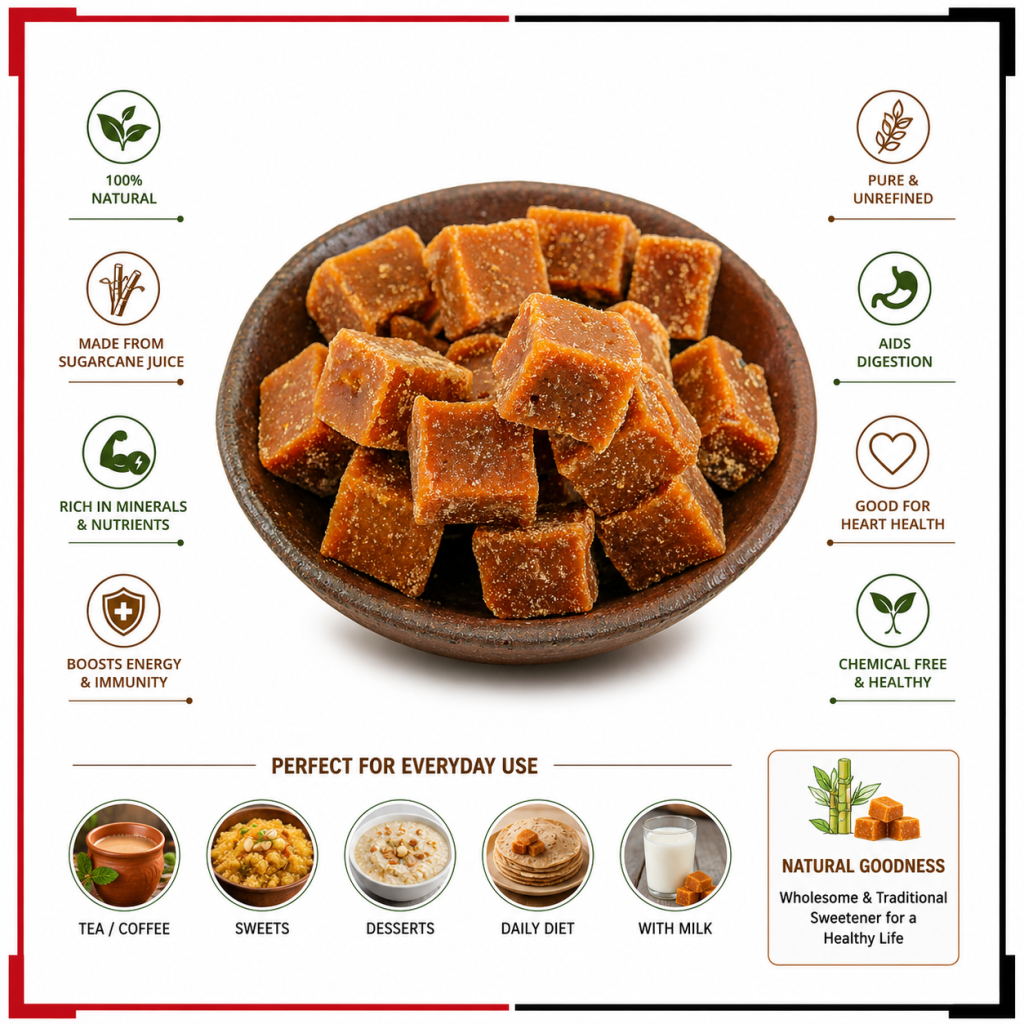 Gur sugarcane based product 