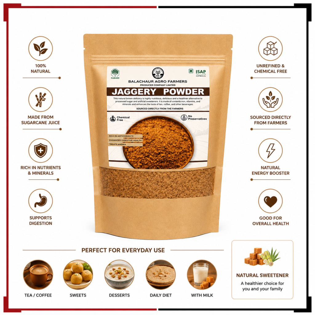 Jaggery Powder sugarcane based product 