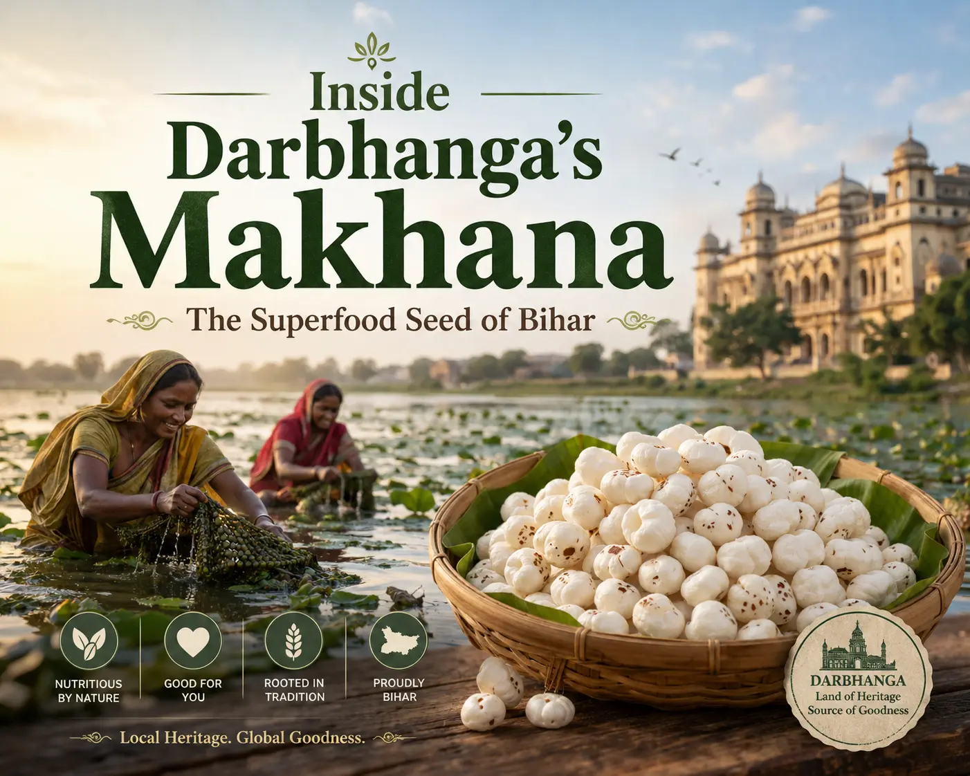 Inside Darbhanga Makhana