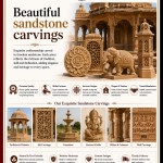 Beautiful sandstone carvings