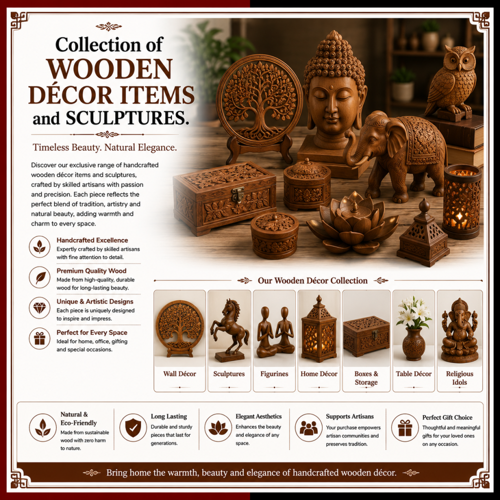 Handcrafted wooden products from Churu Rajasthan