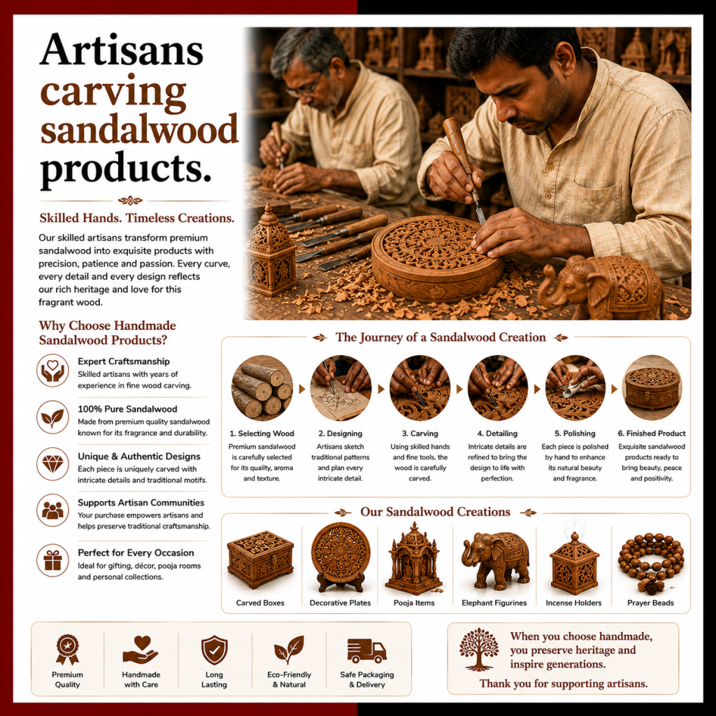 Sandalwood carving manufacturing in Rajasthan
