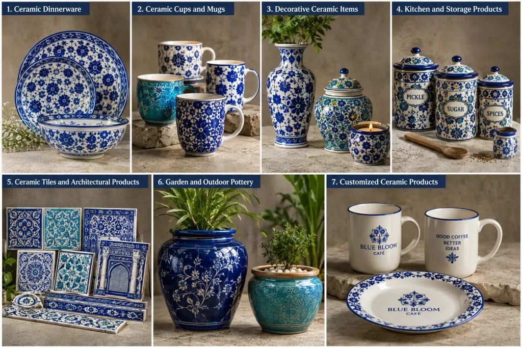 types of ceramic pottery