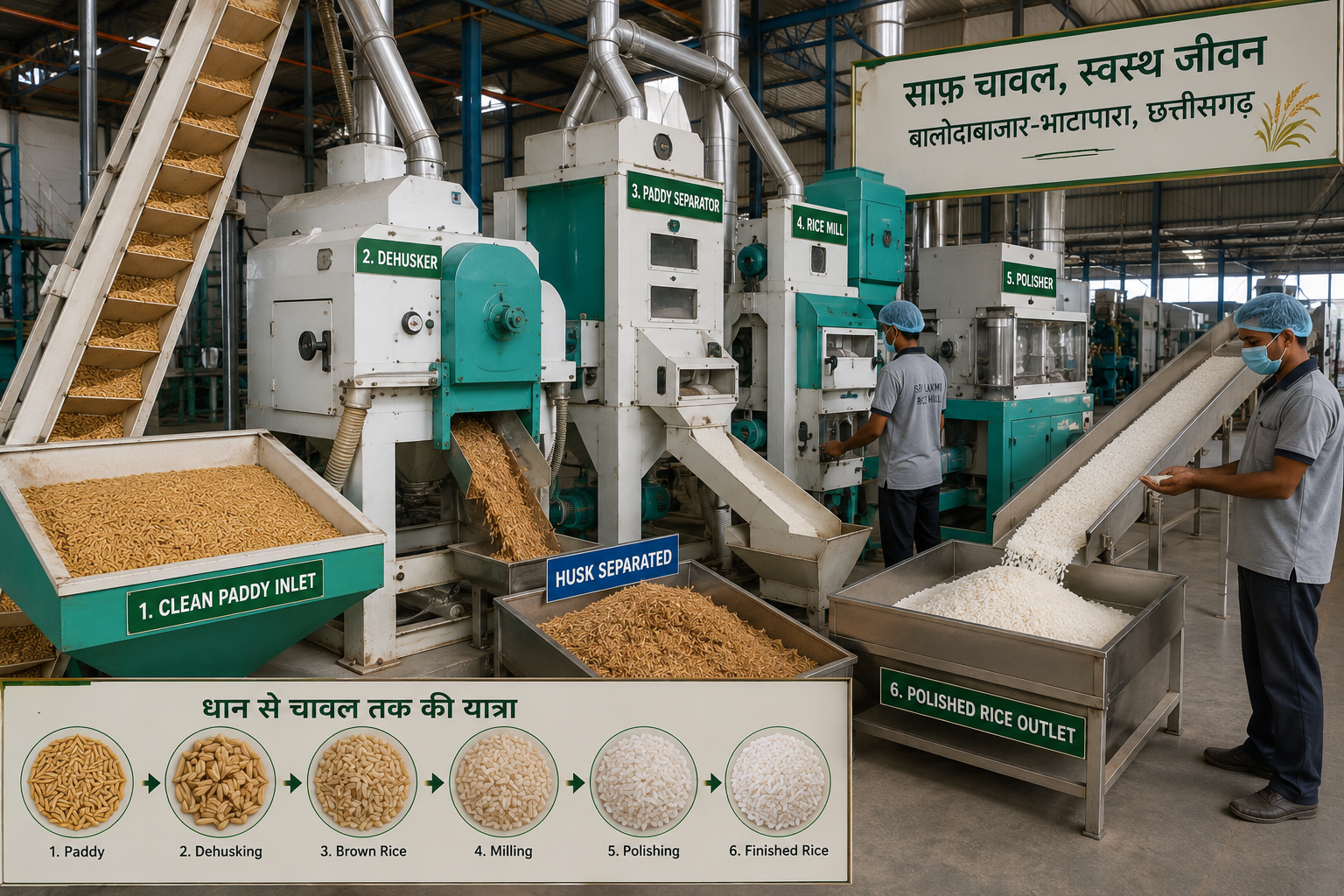 Rice paddy drying process in Chhattisgarh
