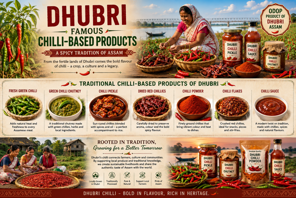 Dhubri famous chilli-based products showcasing traditional flavours of Assam