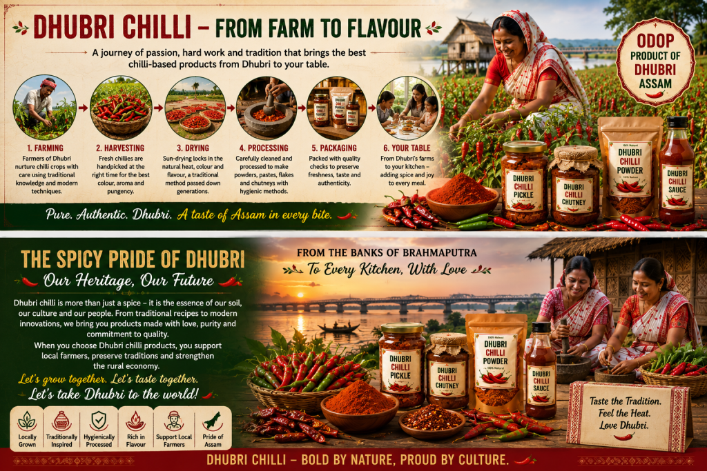 Dhubri famous chilli-based products showcasing traditional flavours of Assam