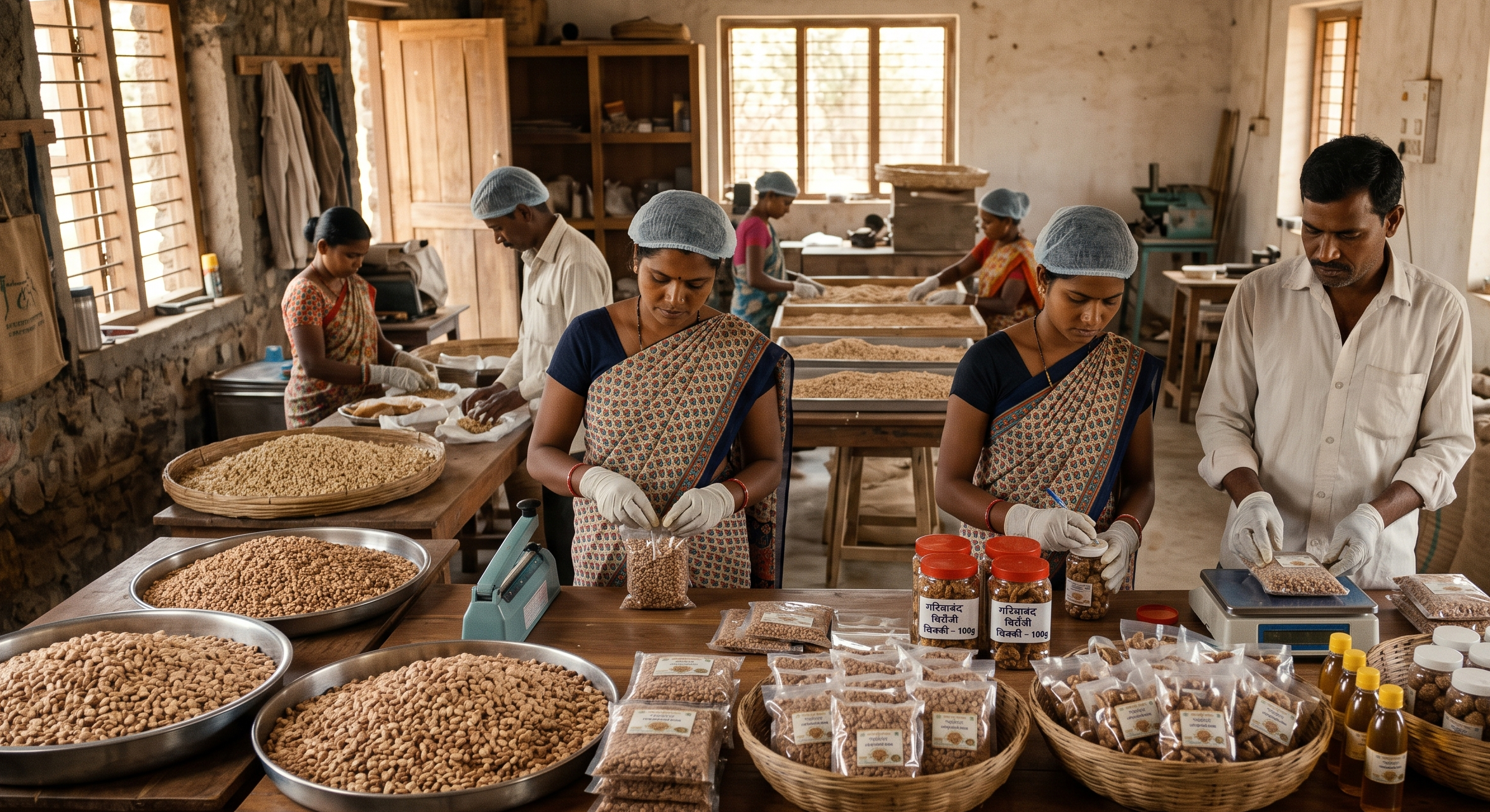 Value-added Chironji products from Gariyaband Chhattisgarh